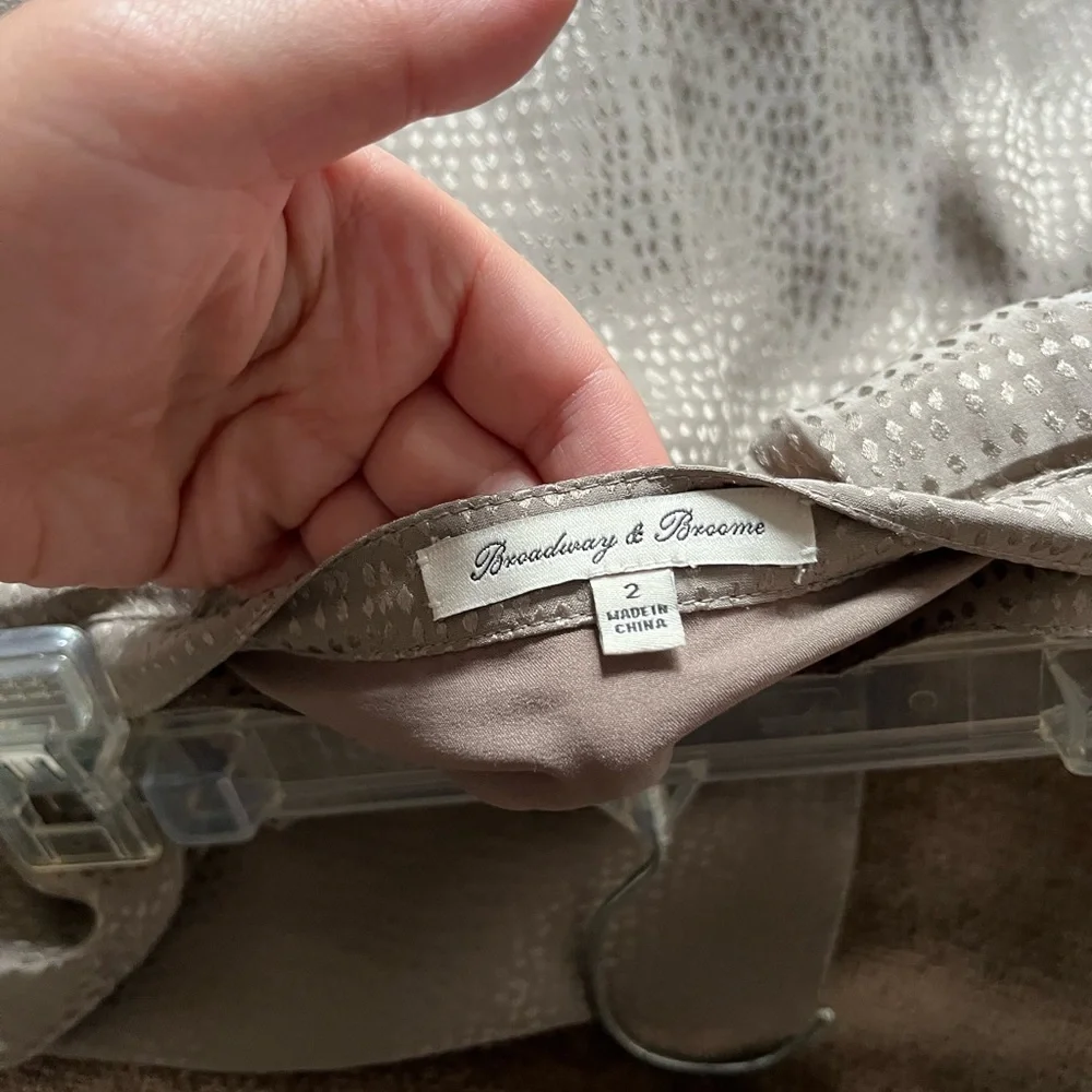 Broadway & Broome (Madewell) Grayish Pleated Mini Skirt -Size 2